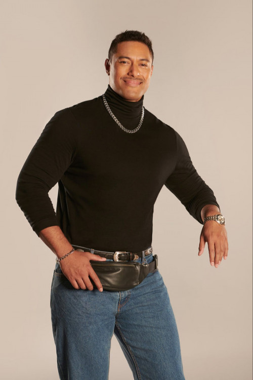 YOUNG ROCK --  Season: 1 -- Pictured: Uli Latukefu as Dwayne 20yrs -- (Photo by: Mark Taylor/NBC)