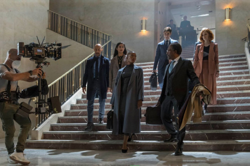BTS, Wild Frank (Stanley Tucci), Amy (Indy Lewis), Susan McLean (TNia Miller), lex Ventura (lvaro Me