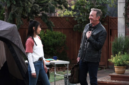 LAST MAN STANDING: L-R: Krista Marie Yu and Tim Allen in Baxter Boot Camp, Part One of the two-part 