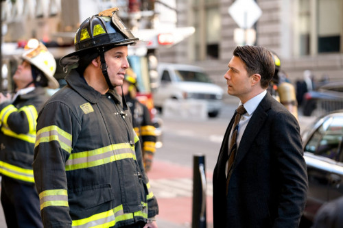 THE ENDGAME -- "All That Glitters" Episode 108 -- Pictured: (l-r) John Palumbo as Fireman Dave, Noah