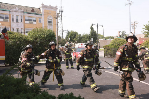 CHICAGO FIRE -- "Haunted House" Episode 1105 -- Pictured: (l-r) Anthony Ferraris as Tony, Randy Flag
