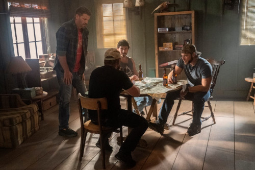 "Watch Your Six" EP#606---David Boreanaz as Jason Hayes, AJ Buckley as Sonny Quinn, Justin Melnick a