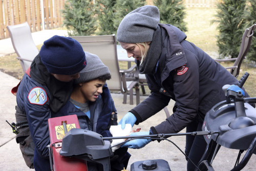 CHICAGO FIRE -- "Run Like Hell" Episode 1114 -- Pictured: (l-r) Miranda Rae Mayo as Stella Kidd, Mac