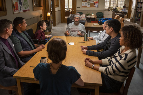 Shannon DeVido as Emma Wheemer, Cedric Yarbrough as Paul Rourke, Suzanne Cryer as Gracie Dubois, Art
