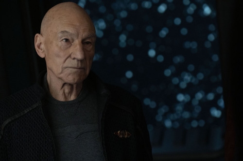 Patrick Stewart as Picard in "Imposters" Episode 305, Star Trek: Picard on Paramount+.  Photo Credit