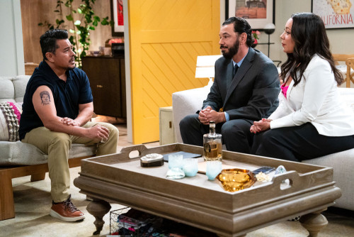 LOPEZ VS LOPEZ -- "Lopez vs Primos" Episode 115 -- Pictured: (l-r) Jacob Vargas as Javier, Al Madrig