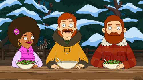 THE GREAT NORTH: The citizens of Lone Moose celebrate the Rear Gifts Festival, an annual celebration
