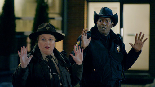 RESIDENT ALIEN -- Here Comes My Baby Episode 307 -- Pictured in this screengrab: (l-r) Elizabeth Bow